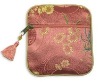 Wholesale tasseled coin pouch, silk brocade coin pouch