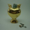 Wholesale electroplated heart-shape saving bank
