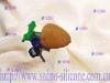 Wholesale Silicone keys bags in carrort shaped