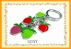Metal Key holder with peach shape