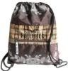 Wholesale Polyester drawstring backpack for over-the-shoulder or backpack carry