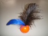 Wholesale Funny chew toy,ostrich feathers tumbler series