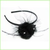 Wholesale flower headband with feather