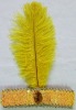Wholesale ostrich feather with sequin headbead PFU-9924
