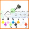 Wholesale 2011 New Arrival,Body Piercing Jewelry,Labret,UV Lip Piercing Jewelry,Piercing,Watermelon UV awl Labret