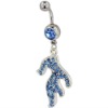 Wholesale Dangling Belly Button Ring, Body Jewelry Navel Ring