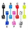 Fashion AB080 acryl tongue rings