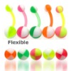 Wholesale Belly Button Rings > Flexible Bioplast Belly Button Rings>Body Jewelry