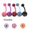 Wholesale Belly Button Rings > Flexible Bioplast Belly Button Rings>Body Jewelry