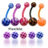 Wholesale Belly Button Rings > Flexible Bioplast Belly Button Rings>Body Jewelry