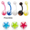 Wholesale Belly Button Rings > Flexible Bioplast Belly Button Rings>Body Jewelry