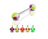 Wholesale UV BODY JEWELRY--High Quality Dental Acrylic Tongue Ring
