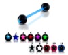 Wholesale Tongue Rings > Flexible PTFE, Bioplast and Bioflex Tongue Rings