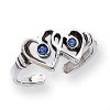 Wholesale toe ring double heart