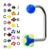 Wholesale Acrylic coloful ball body lip ring body piercing labret jewelry