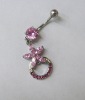 Wholesale stainless steel body piercing, navel earring