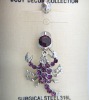 Wholesale stainless steel body piercing, navel ring
