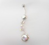 stainless steel body piercing, navel ring
