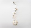 stainless steel body piercing, navel ring