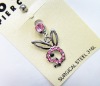stainless steel body piercing, navel ring