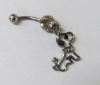 stainless steel body piercing, navel ring