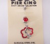 Wholesale stainless steel body piercing, navel ring