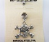 Wholesale stainless steel body piercing, navel ring