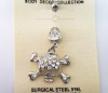 stainless steel body piercing, navel ring