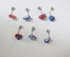 stainless steel body piercing, navel ring