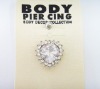 stainless steel body piercing, navel ring