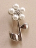 fashion pearl brooch, pearl jewelry, costume jewelry