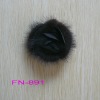 handmade feather brooch