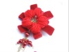 handmade wool corsage