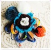 handmade wool corsage