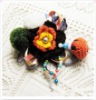 handmade wool corsage