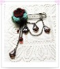 handmade wool corsage