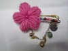 handmade wool corsage