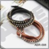 Fashion leather bracelet with stud