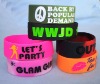 Wholesale Customized color filled Silicone bracelet