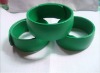 promotion gift embossed silicone slap bangles