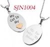 Wholesale The Latest Engravable Oval Tag Stainless Steel Jewelry
