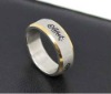 Wholesale 2011 hot selling fashion design titanium rings for promotion
