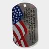 Wholesale Military flag waving tag pendant
