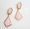 Wholesale Fashion resine stud earrings gold plating