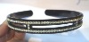 Wholesale plastic head band / hair band with resin stones
