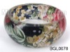 Wholesale Resin inside cloth round bangle