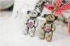 Wholesale Fashion alloy crystal bear pendant necklace