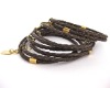 Wholesale Multi-strand Leather Bangle Bracelet