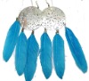 Wholesale 2011 Fashion colorful feather earrings