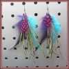Wholesale Fashion Feather Dangle Earrings
